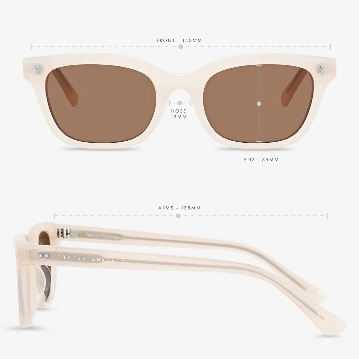 Status Anxiety Transcendental Sunglasses in Nude